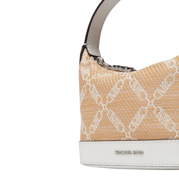 NWT Michael Kors Small Empire Bag Crossbody white/Tan - Picture 5 of 7